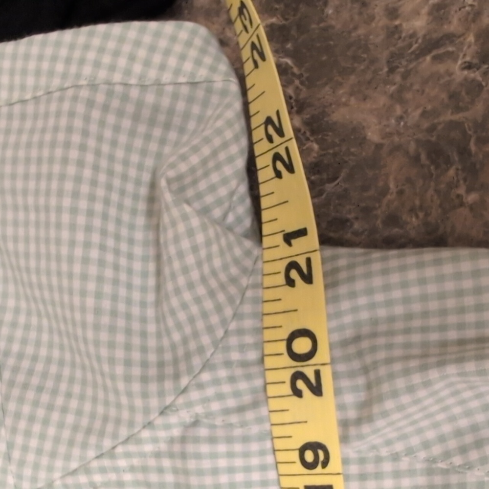 Patagonia Green Checkered Short Sleeve Shirt Organic Cotton Blend - Picture 4 of 8
